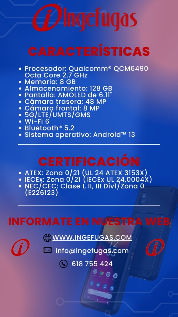 INGEFUGAS SP9EX1 Smartphone - Imagen 3