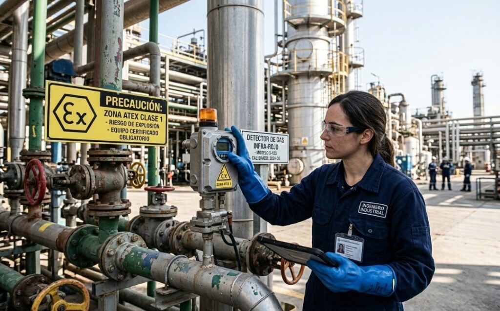 inspecci&oacute;n de equipos en zona ATEX durante auditor&iacute;a t&eacute;cnica