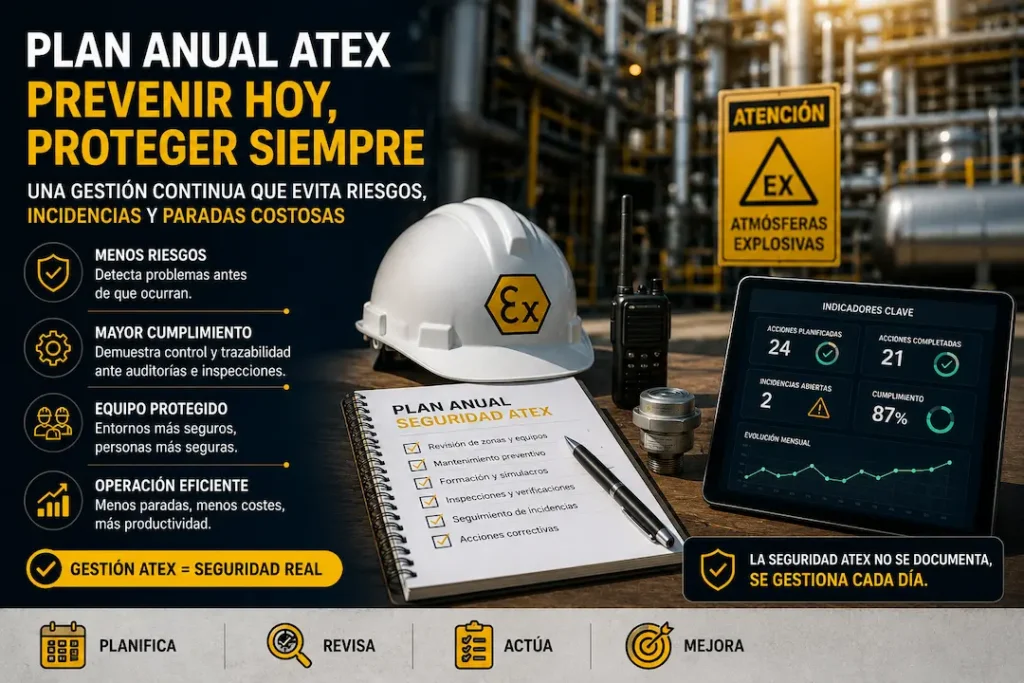 seguimiento y control de acciones en plan anual de seguridad ATEX