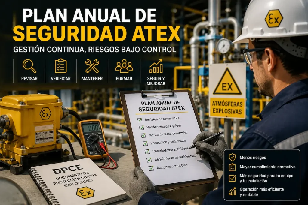 plan ATEX, C&oacute;mo hacer un plan anual de seguridad ATEX y qu&eacute; debe incluir